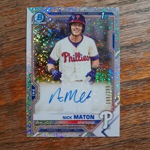 Nick Maton Phillies Baseball Card